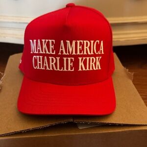 Red Make America Charlie Kirk Cap